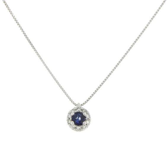 Collar Promesse Mujer in Oro Zaffiro blu 0.13 Ct C30Z007 - C30Z007